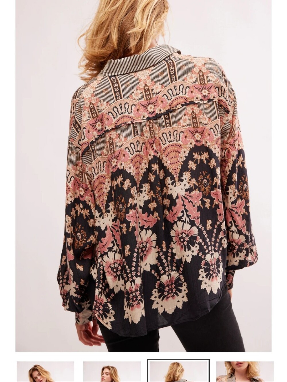 Free People Virgo Baby Buttondown Blouse - Picture 2 of 8